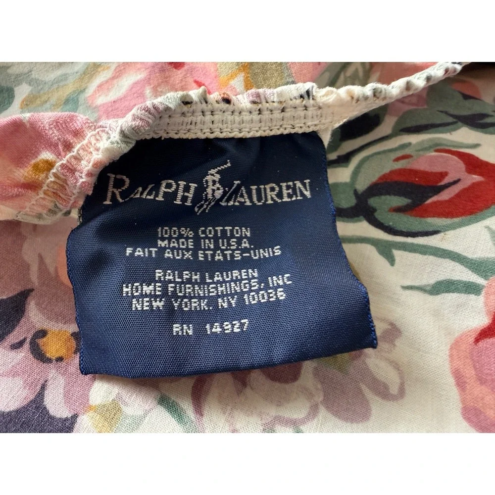 Ralph Lauren 'Allison' Floral Fitted Twin Sheet SEE NOTES